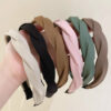 Wholesale High Cranial Top Sponge Hair Hoop Women's Retro Simple French All-Match Internet Celebrant Hair Hoop Hair Card Headwear for Wash-Out