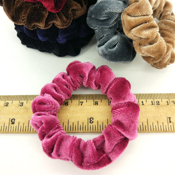 Wholesale selling flannel large intestine ring tie hair rope does not hurt hair fabric hair ring all-match velvet hair ring
