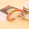 oly-a04a27f9fafa93ce1ad69a14c53e5598 Wholesale Leopard Cloisonné Bracelet Enamel Oil Dripping Bracelet Women's Bracelet Ethnic Style Jewelry Gift Bracelet