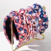 Wholesale American Flag Hair Band For Women In Red Cloth With Rhinestones, Perfect For Independence Day Celebrations