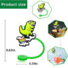 Wholesale Valentine's Day silicone dust cap plug creative cute straw decoration straw sleeve 7-8mm straw cap