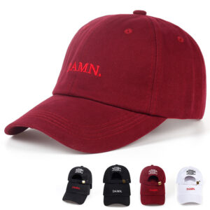 Wholesale Foreign Trade Explosions Hat European and American Slang DAMN Letter Embroidered Baseball Cap Outdoor Men's and Women's Leisure Sunshade Cap