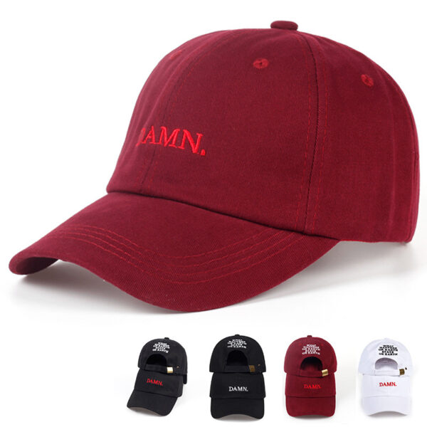 Wholesale Explosions Hat Slang DAMN Letter Embroidered Baseball Cap Outdoor Men’s and Women’s Leisure Sunshade Cap