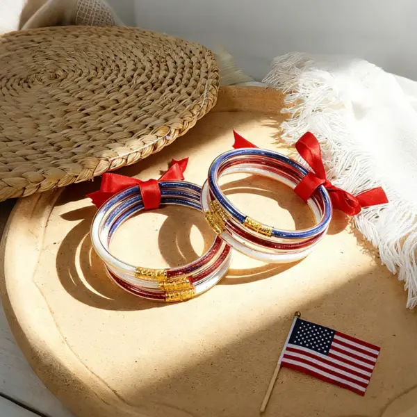 Wholesale Cute Waterproof Non Tarnish Plastic Bow Tie Wristband With Tube Chain, 0.03µm Coating Thickness, For Couples