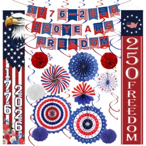 Wholesale Independence Day Party Paper Flag For Festive Tablecloth Decoration