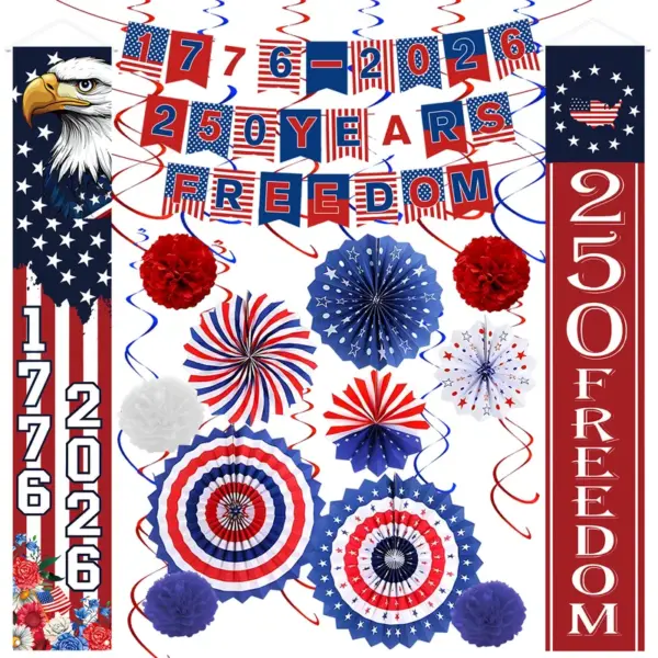 Wholesale Independence Day Party Paper Flag For Festive Tablecloth Decoration