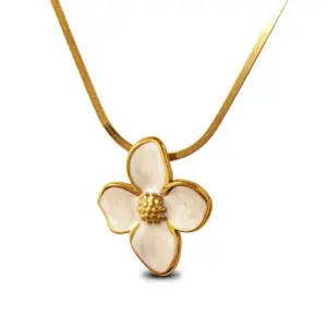 Multicolor-Golden Yellow / One Size / FYD6111-White Necklace