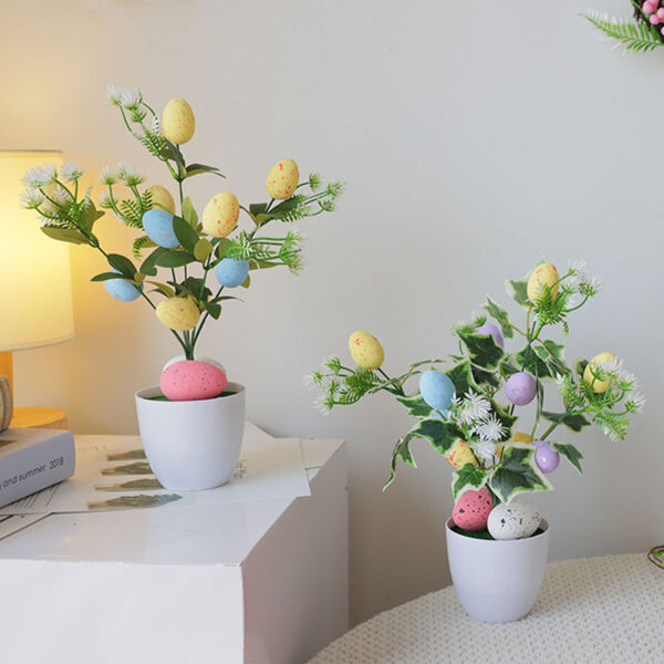 Wholesale wholesale Easter Garland foam egg rabbit Garland decoration home decoration door hanging wall hanging decoration