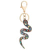oly-a0b6a704dcd94839ebff2196ea859dfc Wholesale Retro twelve Zodiac diamond snake car pendant creative colorful snake keychain bag ornaments small gift