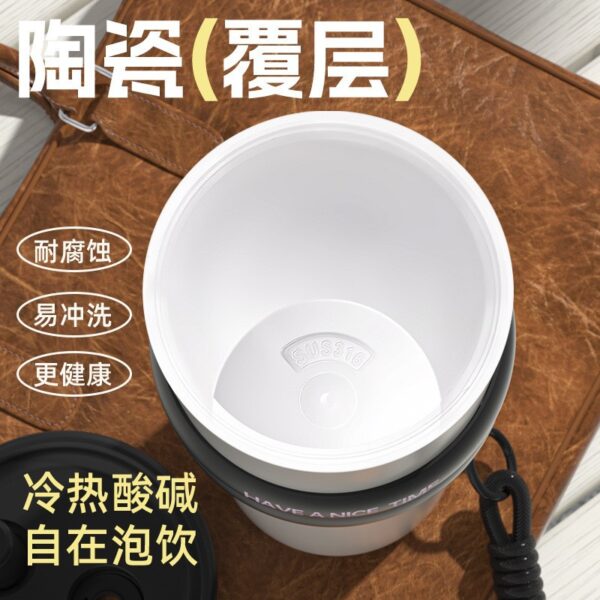oly-a0c15e4eb2ebef8f075205d517314876 Wholesale 316 Straw Thermos Cup Large Capacity Water Cup Girls Ice Cup Creative Accompanying Ceramic Coffee Cup Scandinavian Style
