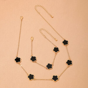 Gold bracelet necklace]