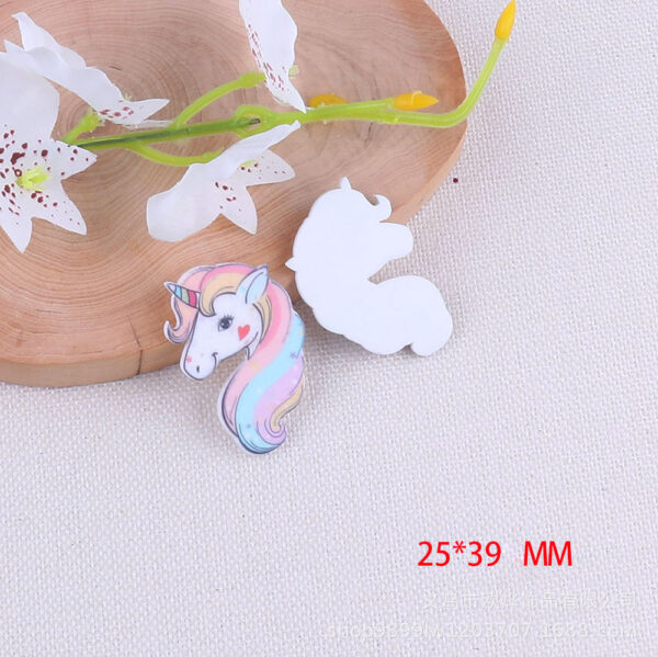oly-a0e256fd7633556327a91ece3e976b2b Wholesale Cartoon Unicorn Acrylic Girl Heart Bag Pin Accessories Pendant Creative Mobile Phone Patch DIY Patch