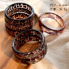 Wholesale Resin Geometric Autumn and Winter Leopard Print Transparent Round Geometric Bracelet Ig Stacked Wristband