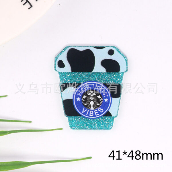 oly-a117544f934ba33896e05301ab2cffd4 Wholesale loose powder cartoon letters car love drink jewelry acrylic pin DIY patch accessories