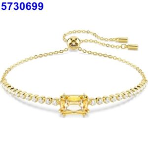 Yellow square diamond push-pull bracelet