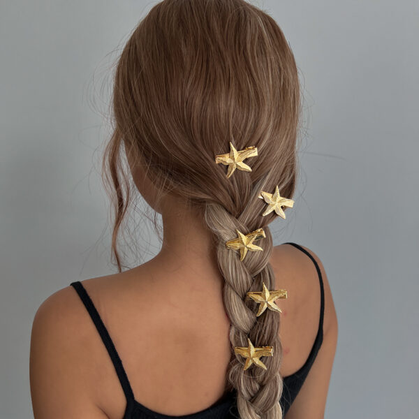 Wholesale Summer High-grade Niche Marine Style Alloy Headwear Large Scallop Texture Striped Hairpin Hair Accessories for Women