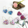 Wholesale  Romantic Sequins Transparent Love Earrings Niche Design Valentine's Day Series Earrings