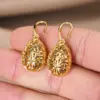 Wholesale Three-dimensional Geometric Drop Earrings For Women In Copper With KC Golden Water Plating And 0.03µm Thickness