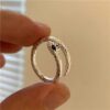 Wholesale Awesome Accessible Luxury Snake Ring Women's Niche Design Couple Ring Sense of Design Personalized Index Finger Ring Men's Trendy
