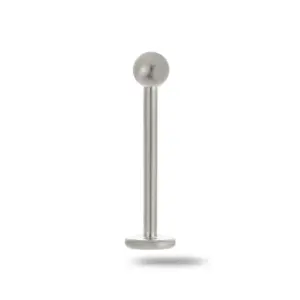 Silver / T-Shaped Labret-12mm