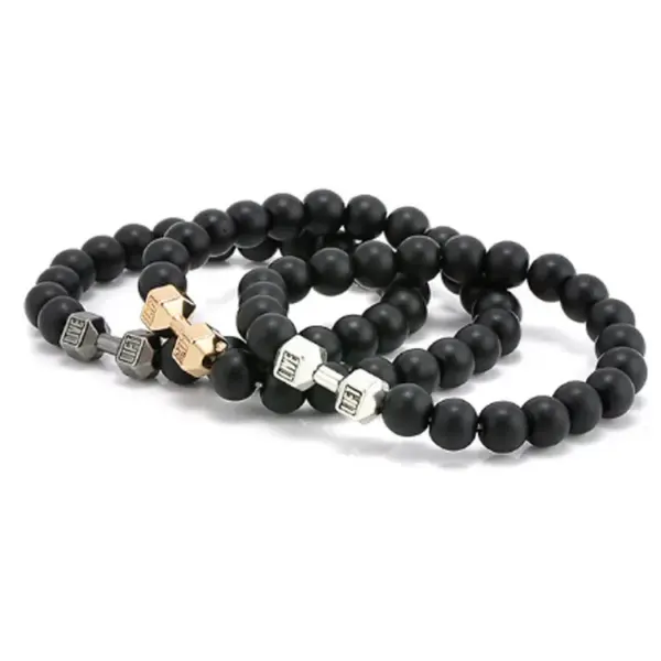 Wholesale Retro Marble Alloy Turquoise Volcanic Rock Bracelets