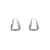 oly-a177aea3635c9ddd7296bafe18836bc2 Wholesale Silver square ear buckle niche design light luxury high-grade earrings exquisite unique fashion diamond ring earrings