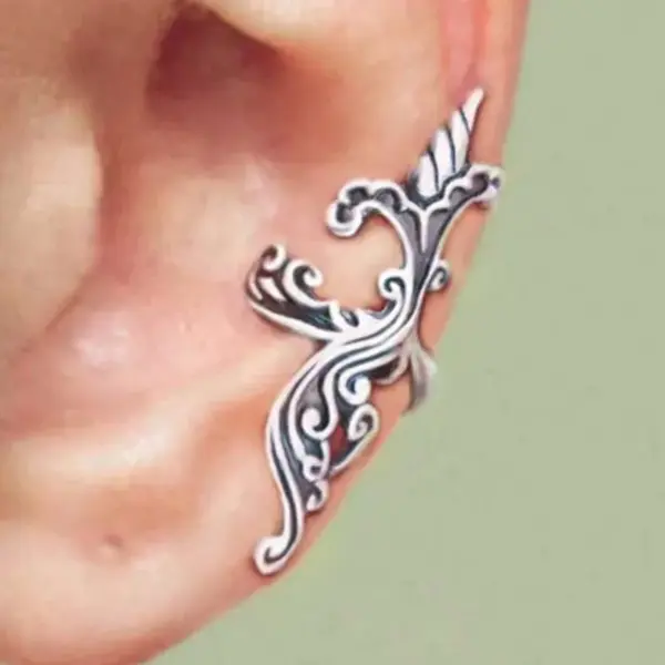 Wholesale Three-dimensional Geometric Clip Earrings For Women In Copper With KC Golden Water Plating And 0.03µm Thickness