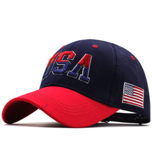Wholesale European and American New Letter USA Embroidered Baseball Cap Spring and Summer Couple Outdoor Sun Hat Men's and Women's Hat
