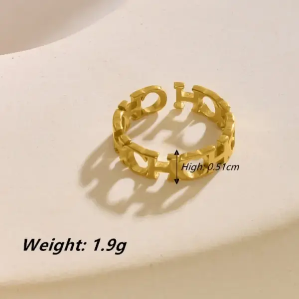 oly-a236e6ca2161be33b704ee28e5bbfc15 Wholesale Ion Plating (IP) Real Gold Plated 18K Gold Letter 304 Stainless Steel Elegant Luxurious Modern Style Waterproof Non Tarnish Jewelry Set