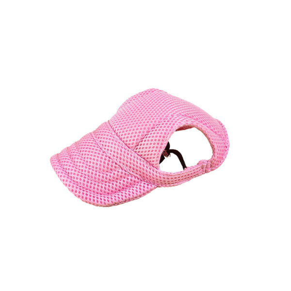 oly-a252b12f25516749df1387e9061635b8 Wholesale Summer TeddyBig Dog Pet Products Mesh Material Sun Protection Baseball Hat Cap