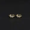 Wholesale Butterfly Ring For Women In Copper With 14K Real Gold Electroplated Finish And Zircon Inlay