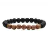 Wholesale Vacation Simple Style Geometric Tiger Eye Beaded Bracelets In Bulk