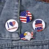 oly-a28f91516995b55f9e1b0b19a70b3efe Wholesale Cartoon Pinback Badge Metal Pin With Artificial Rhinestones Featuring Stamping Craft In Multicolor