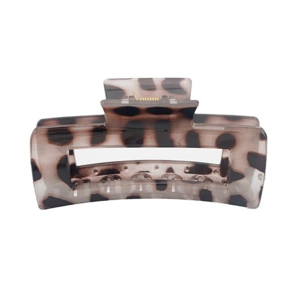 Wholesale Leopard Print Hairpin Trendy Girl Clip Hair Accessory Bun Hair Claw Hair Ornament Side Clip Back of the Head Claw Clip