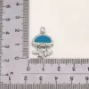 Wholesale 1 Pc/Package Copper 18K Gold Plated White Gold Plated Jellyfish American Flag Fish Pendant DIY Jewelry Accessories
