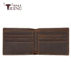Wholesale Trendy cow retro cowhide wallet men's short rfid anti-theft brush genuine leather 2-fold wallet simple gift wallet