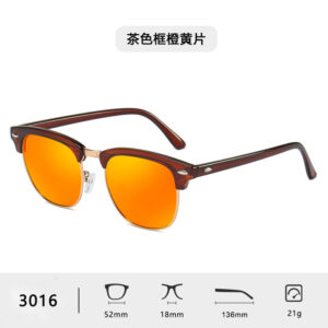 Figure / Brown frame orange slices (real film plated)