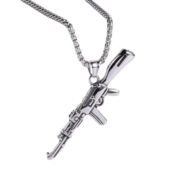 Wholesale Stainless Steel 18K Gold Plated Retro Pistol