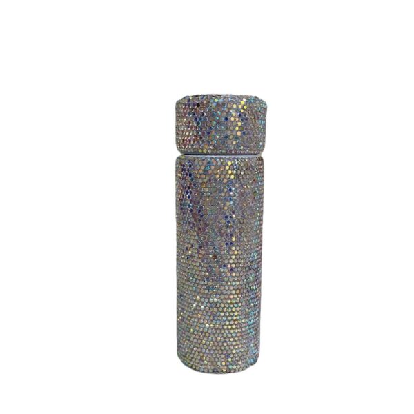 oly-a2f56fe8e82455475e2ce4d528c12683 Wholesale Mini Luxury Diamond Straight Cup Pocket Thermos 150ML Portable Compact 304 Stainless Steel
