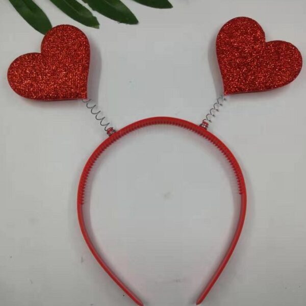 Wholesale Red Love Headband Hair Accessories Three-Dimensional Love Headband Headwear Valentine's Day Hair Accessories