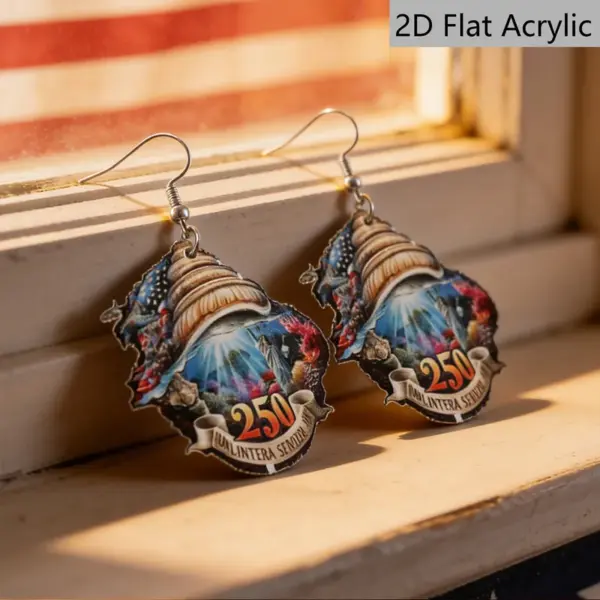 Wholesale Retro Conch Drop Earrings With White & Red Acrylic And 304 Stainless Steel Ear Pins For Women
