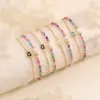 Wholesale IG Style Ethnic Style Bohemian Heart Shape Copper Beaded Inlay Zircon Bracelets