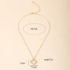 oly-a34ae61fe2142242bf0df88ec8ef94e2 Wholesale fashion women's clover necklace light luxury elegant simple Mori niche pendant jewelry
