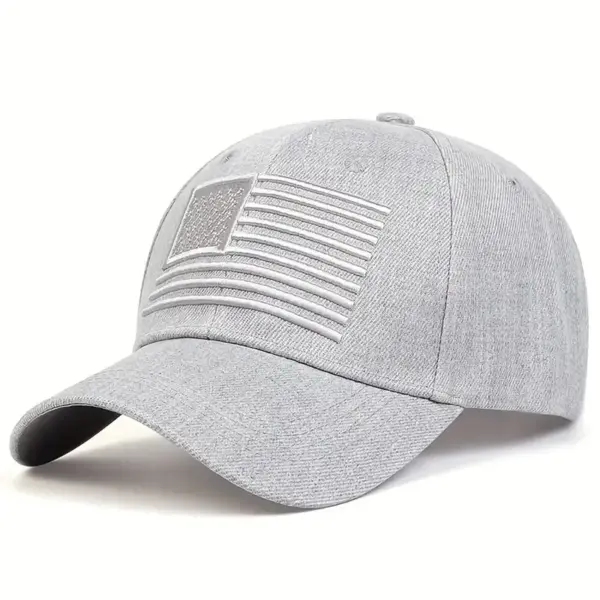Wholesale American Flag Women's Hip-Hop Baseball Cap With Curved Brim For Outdoor Use, Made Of Polyester Featuring Embroidery