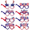 Wholesale Independence Day Decorative Paper Glasses American National Day Holiday Photography Props Party Celebration Accessories