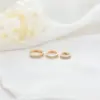 Wholesale 14K Real Gold Plated Copper Hoop Earrings For Women With Zircon Inlay Featuring Electroplated Finish