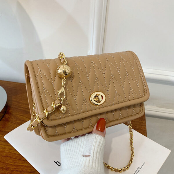 Wholesale Simple Autumn Casual Fashion Chain Small Square Bag Fashion Western Style Crossbody Bag Solid Color Shoulder Bag