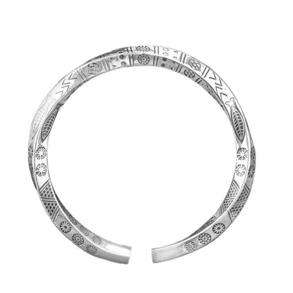 oly-a36887ecb5d87795d14da2c5e433601b Wholesale Retro Viking Pattern Bracelet Men's Ancient Silver Adjustable Bracelet Bracelet