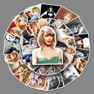 Wholesale 50 Singer Taylor Sexy Graffiti Peripheral Luggage Car Guitar Mobile Phone Car Decoration Waterproof Sticker