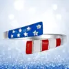 Wholesale Popular American Flag Ring Patriotic Independence Day Star Jewelry July 4Th Day Gift Manufacturer Wholesale